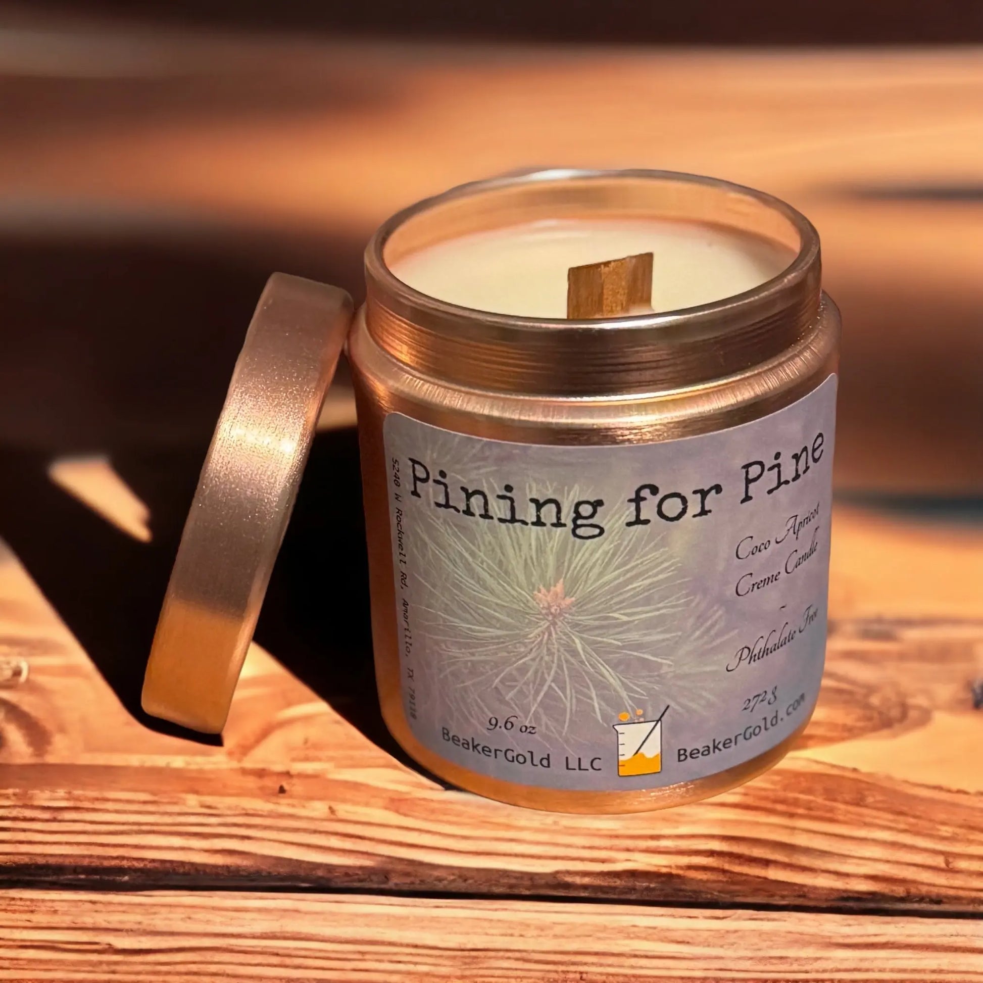 Pining for Pine Candle BeakerGold