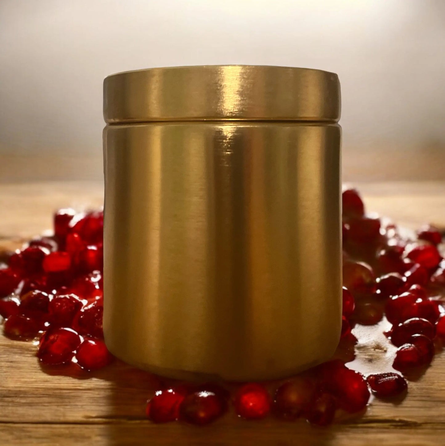 Pomegranate Cider Candle BeakerGold