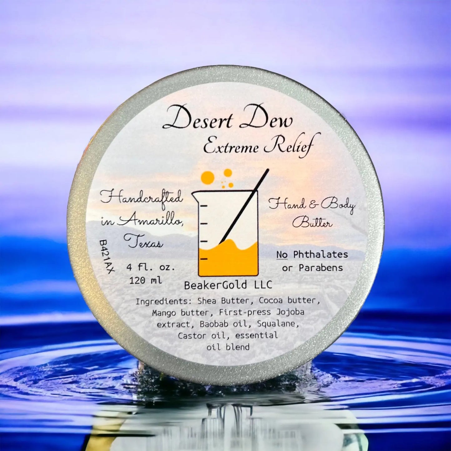 Desert Dew - Extreme Relief Hand & Body Butter BeakerGold