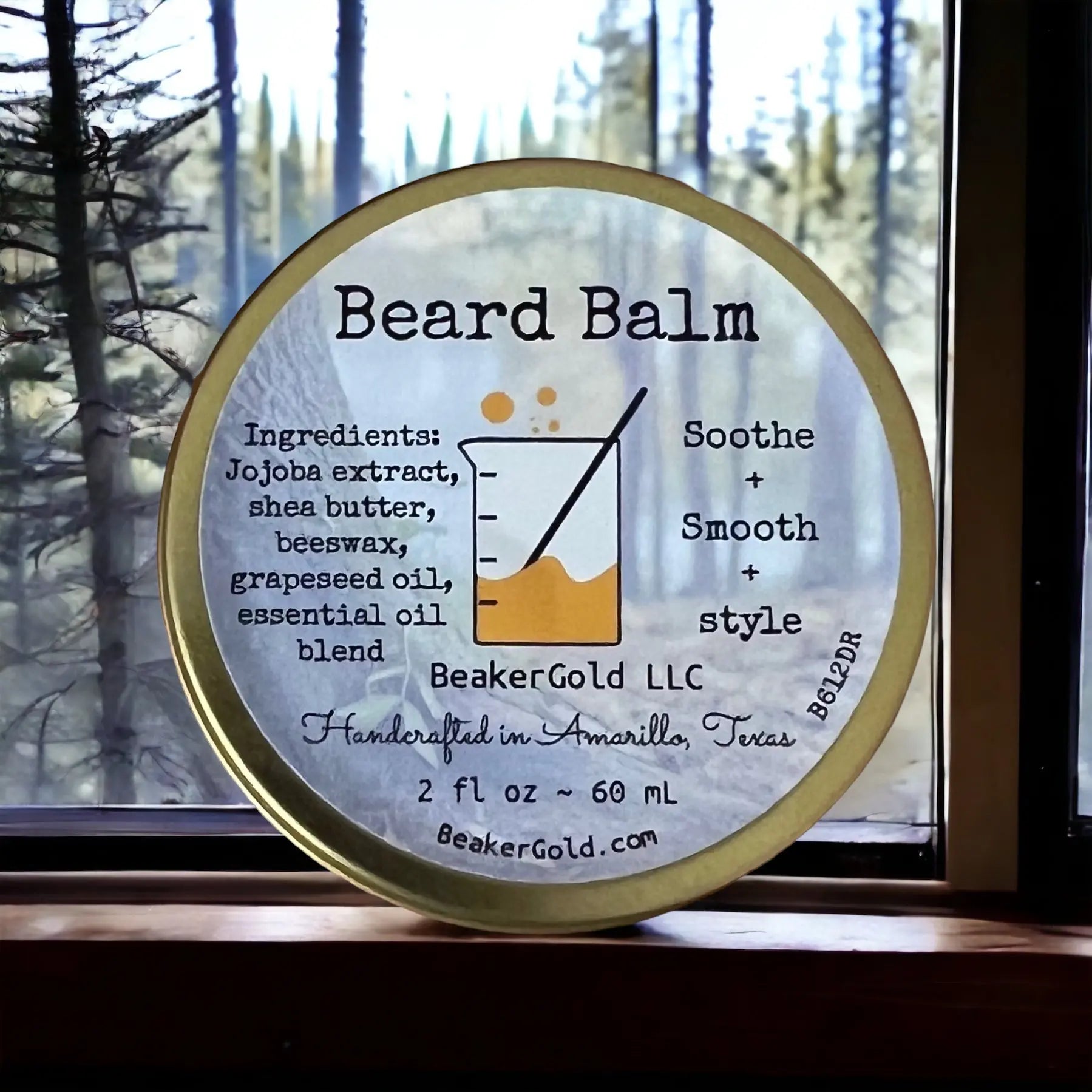 Beard Balm BeakerGold