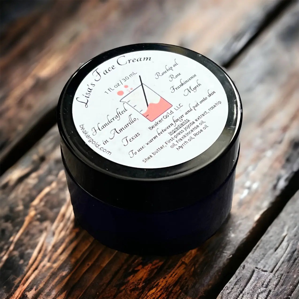 Lisa's Face Cream BeakerGold