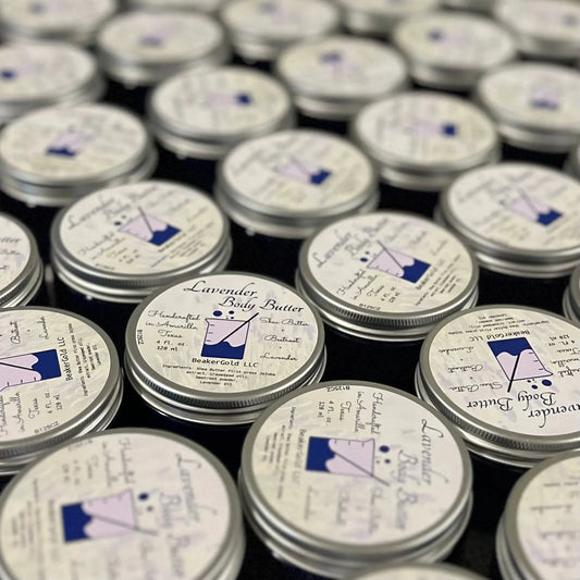 Lavender & Frankincense Spa Gift Set BeakerGold