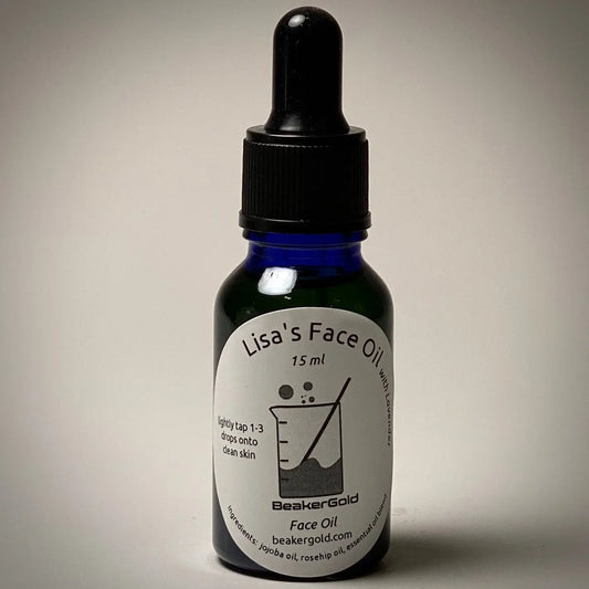 Lisa’s Face Oil BeakerGold