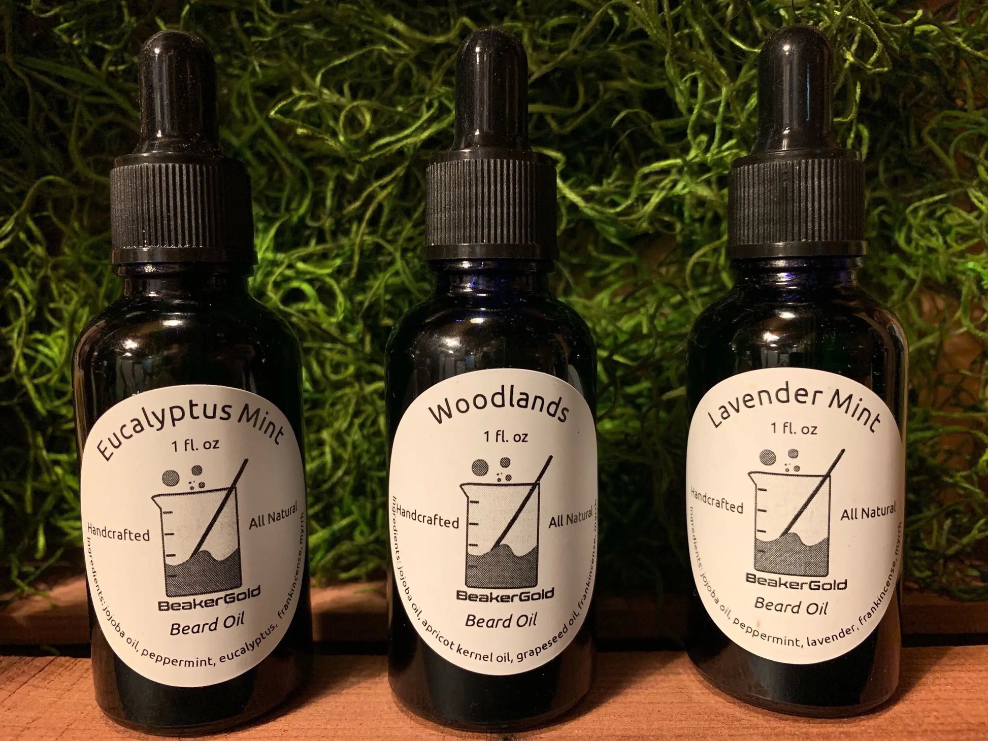Beard Oil BeakerGold