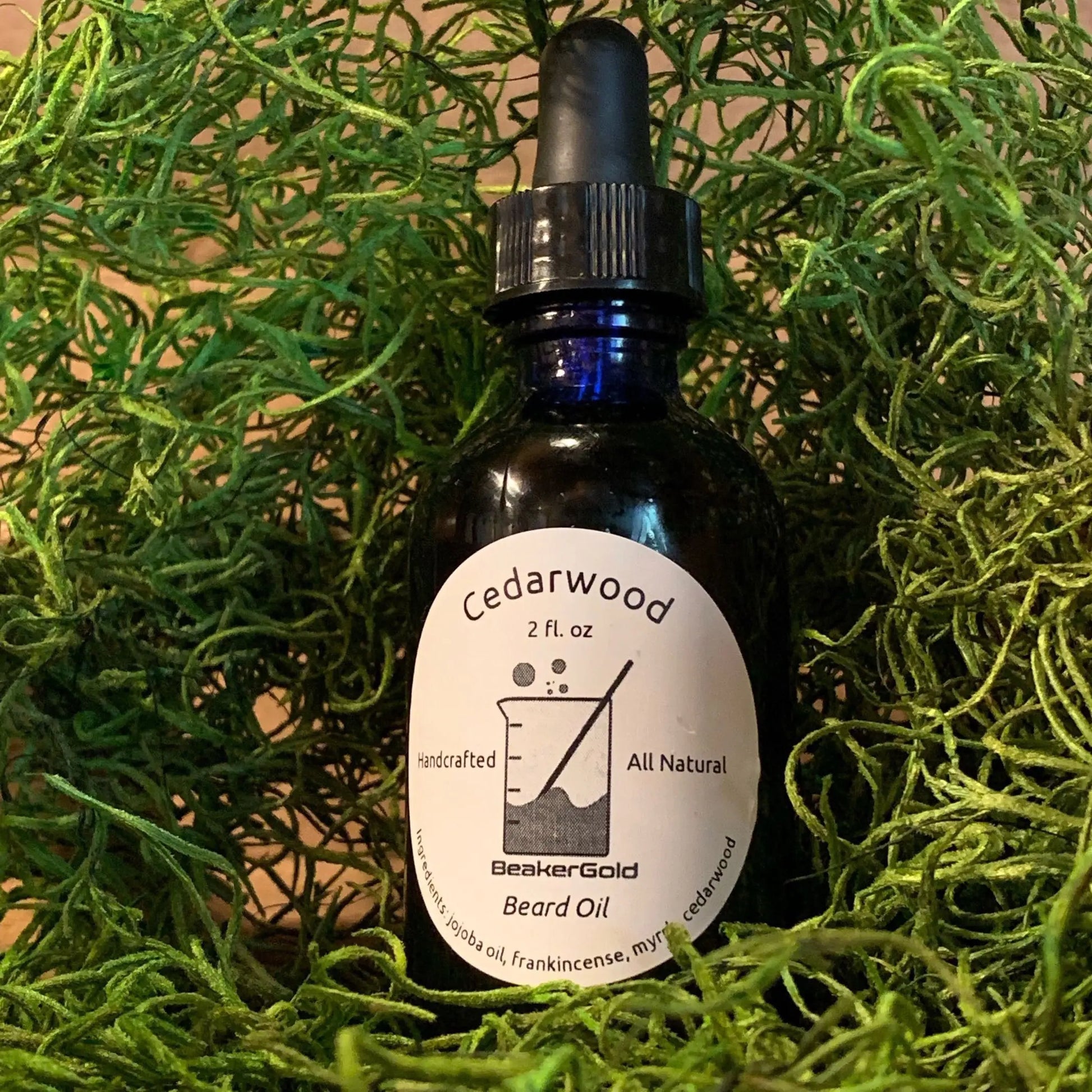 Cedarwood Beard Oil BeakerGold